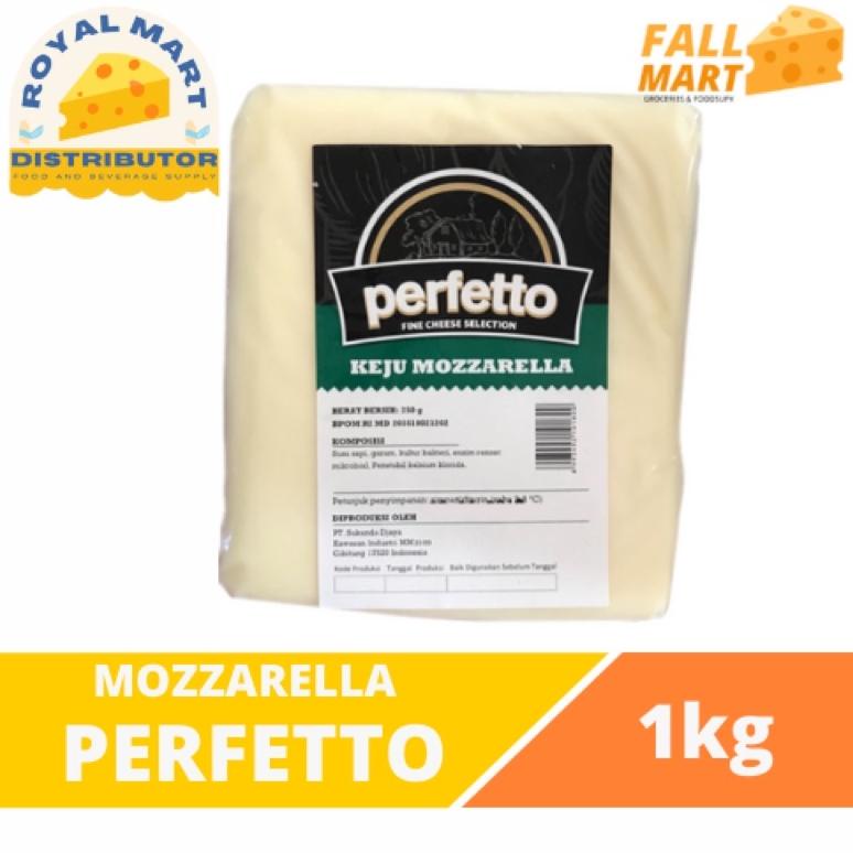 

✔✔SALE✔✔ MOZZARELLA PERFETTO 1kg / ORIGINAL KEJU MOZZARELLA / CHEESE / PERFETTO 1kg