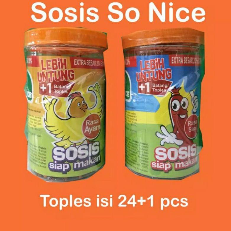 

Terbaru Sosis So Nice Ayam / Sapi / Otak-Otak (24+1 Pcs @17g)