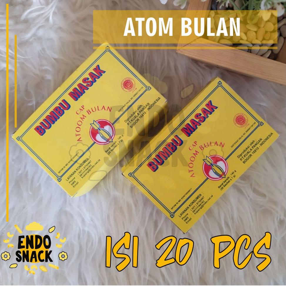 

TERMURAH 1 Box Bumbu Atom Bulan isi 20x7gr Bungkus Kecil Penyedap Baso Aci Cuanki