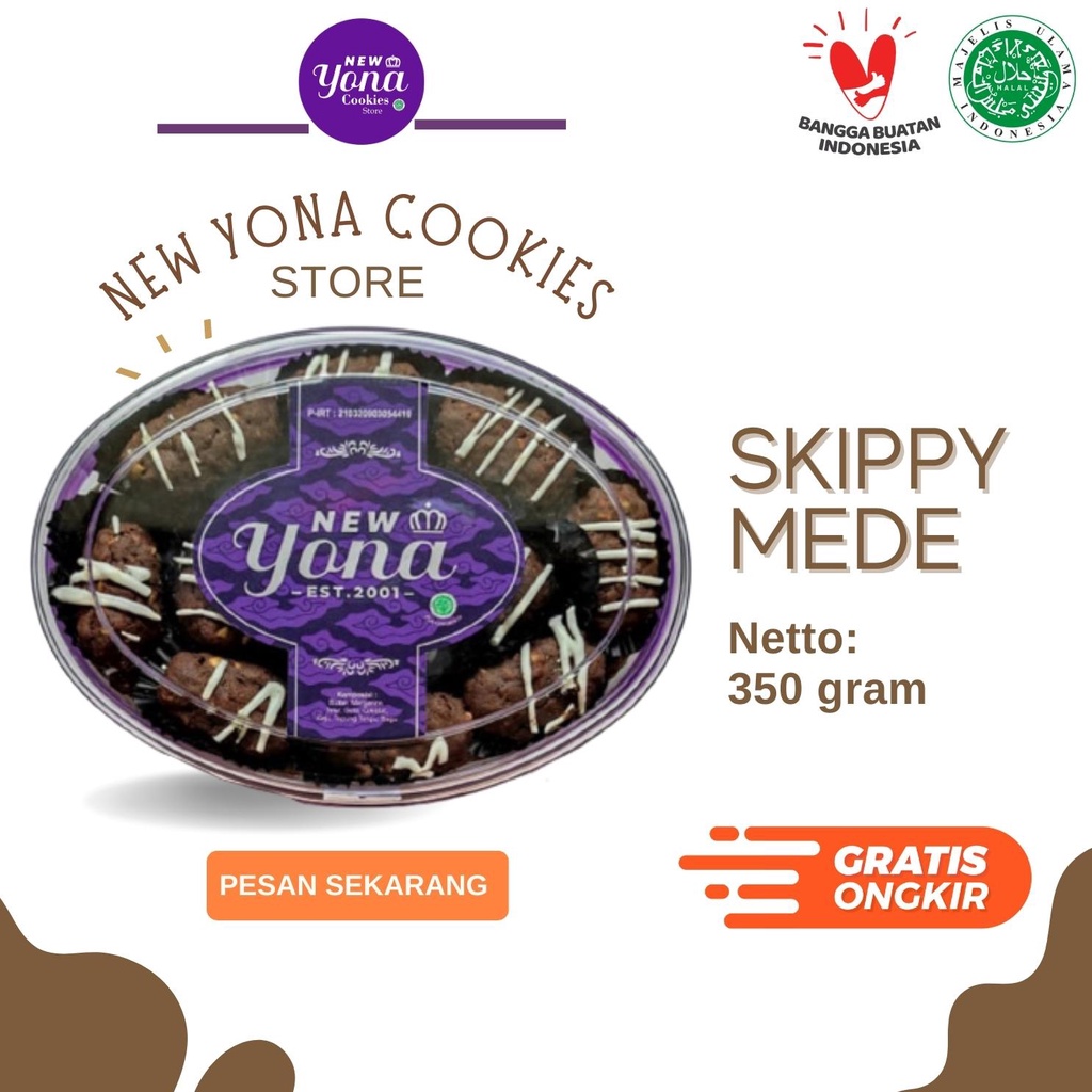 

Kue Kering Lebaran New Yona Cookies (SKIPPY MEDE)