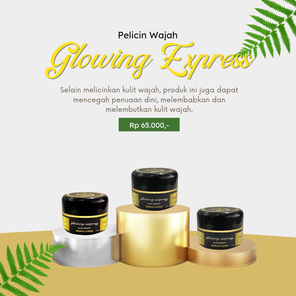 RGskin Beaute Skincare Paket Glowing Skin All Varian Series Pelicin Wajah Glowing Express | Cream Wajah Glowing