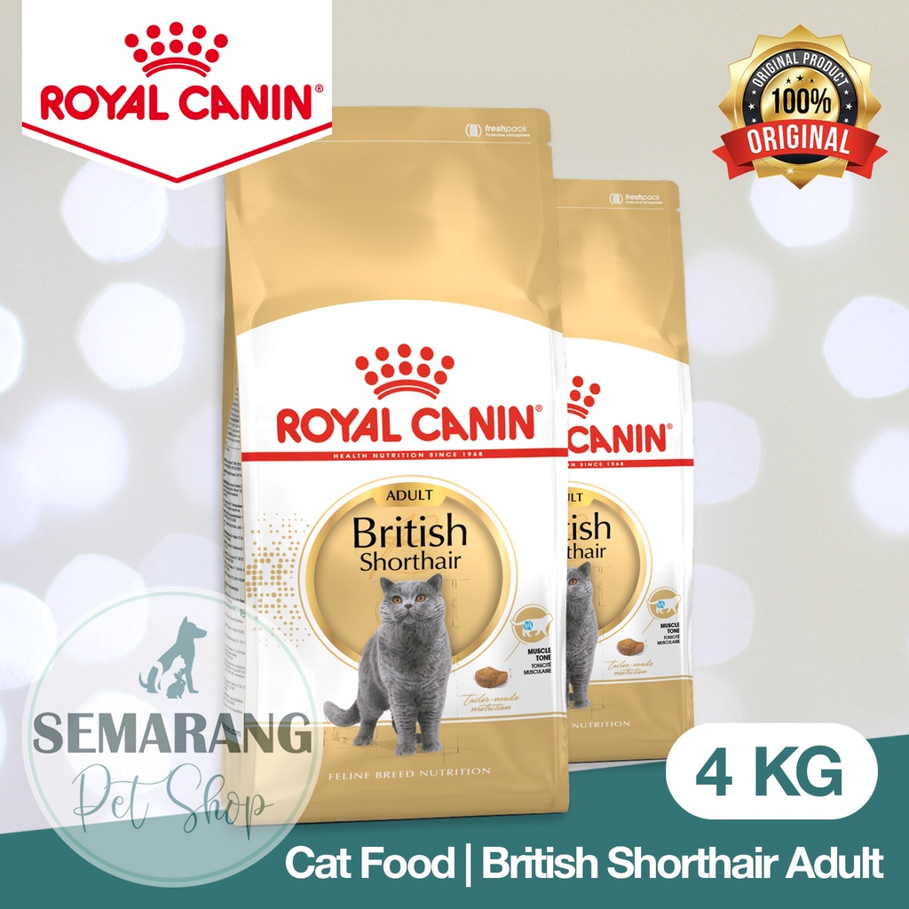 ROYAL CANIN British Shorthair Adult 4kg | RC Cat Food BSH | Makanan Kucing Dewasa Premium | Dry | Freshpack Fresh pack | Original