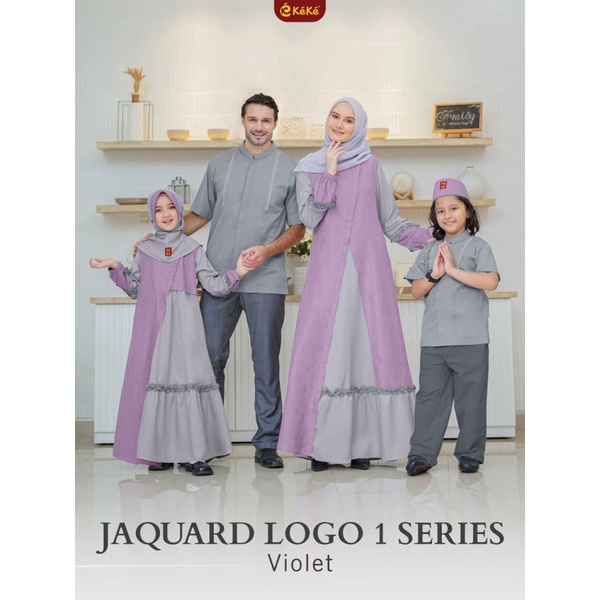 Sarimbit Jaquard Logo 1 Series Keke Couple Lebaran Keluarga terbaru 2023