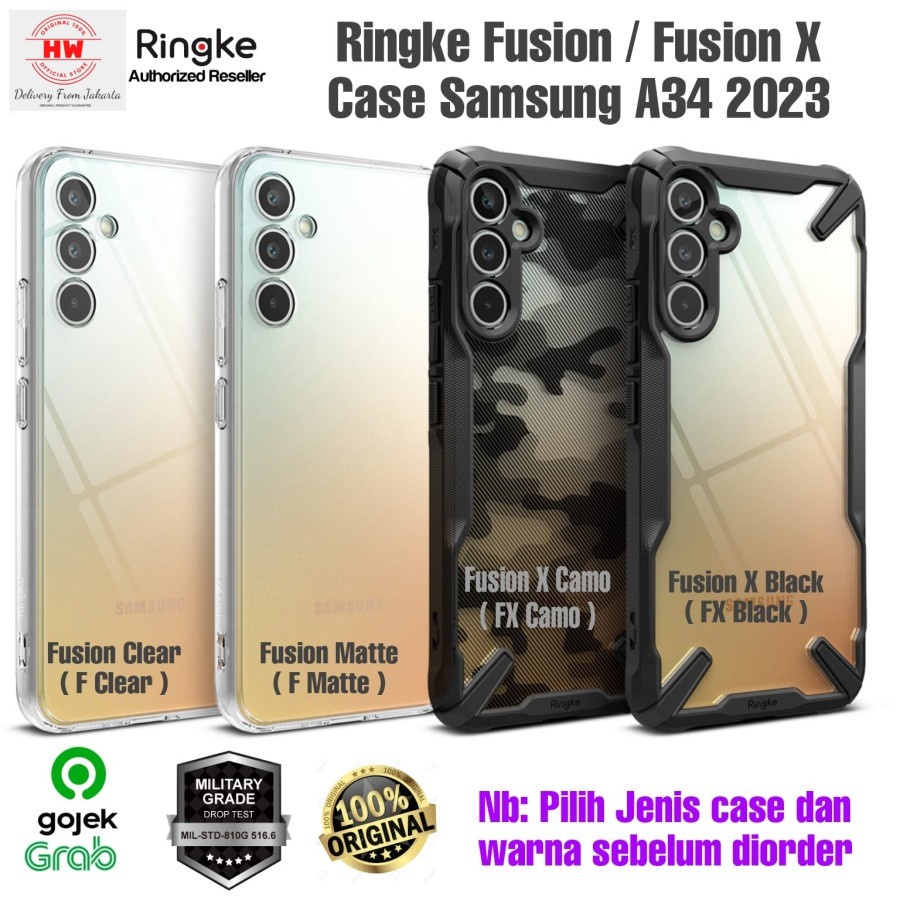 Ringke Fusion - Fusion X Case Samsung A34 2023 Casing Hybrid A34