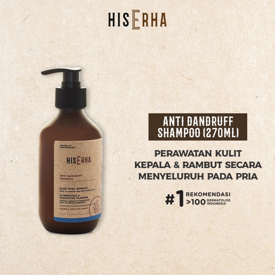 His Erha Anti Dandruff Shampoo 270ml - Shampo Anti Ketombe