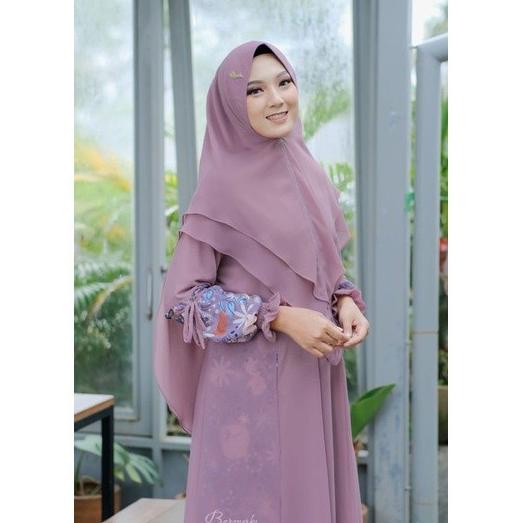 Marwah Naraya Gamis Set Hijab Syari Bermerks Ori