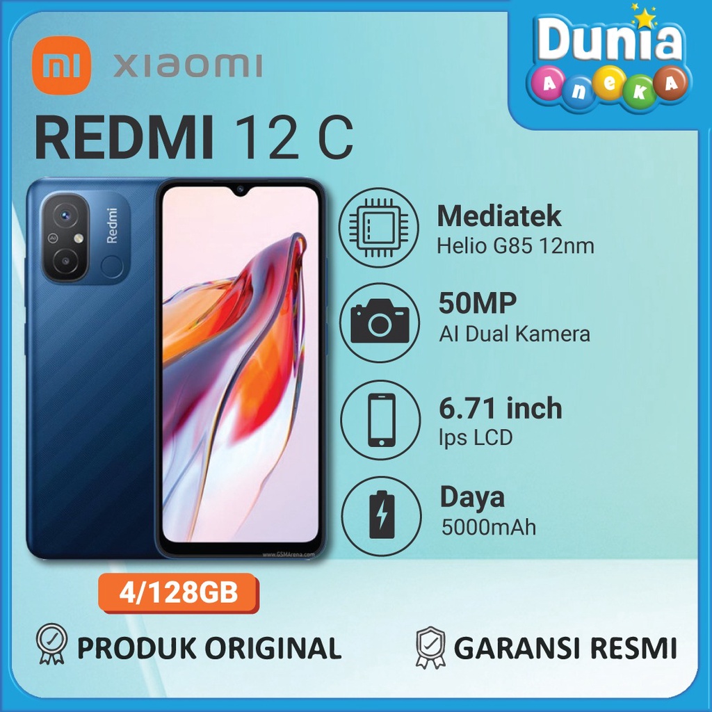 XIAOMI REDMI 12C - GARANSI RESMI