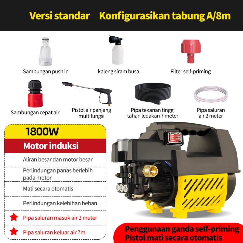 Alat steam cuci motor &amp; mobil / Jet Cleaner / High Pressure Washer Alat Cuci Mobil cuci motor tekanan