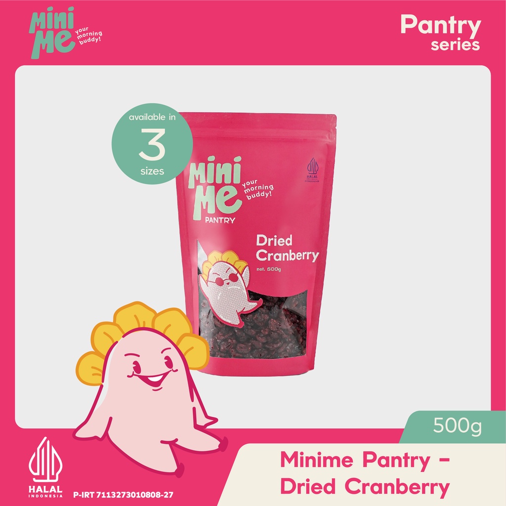 

MINIME Pantry - Dried Cranberry 500gr