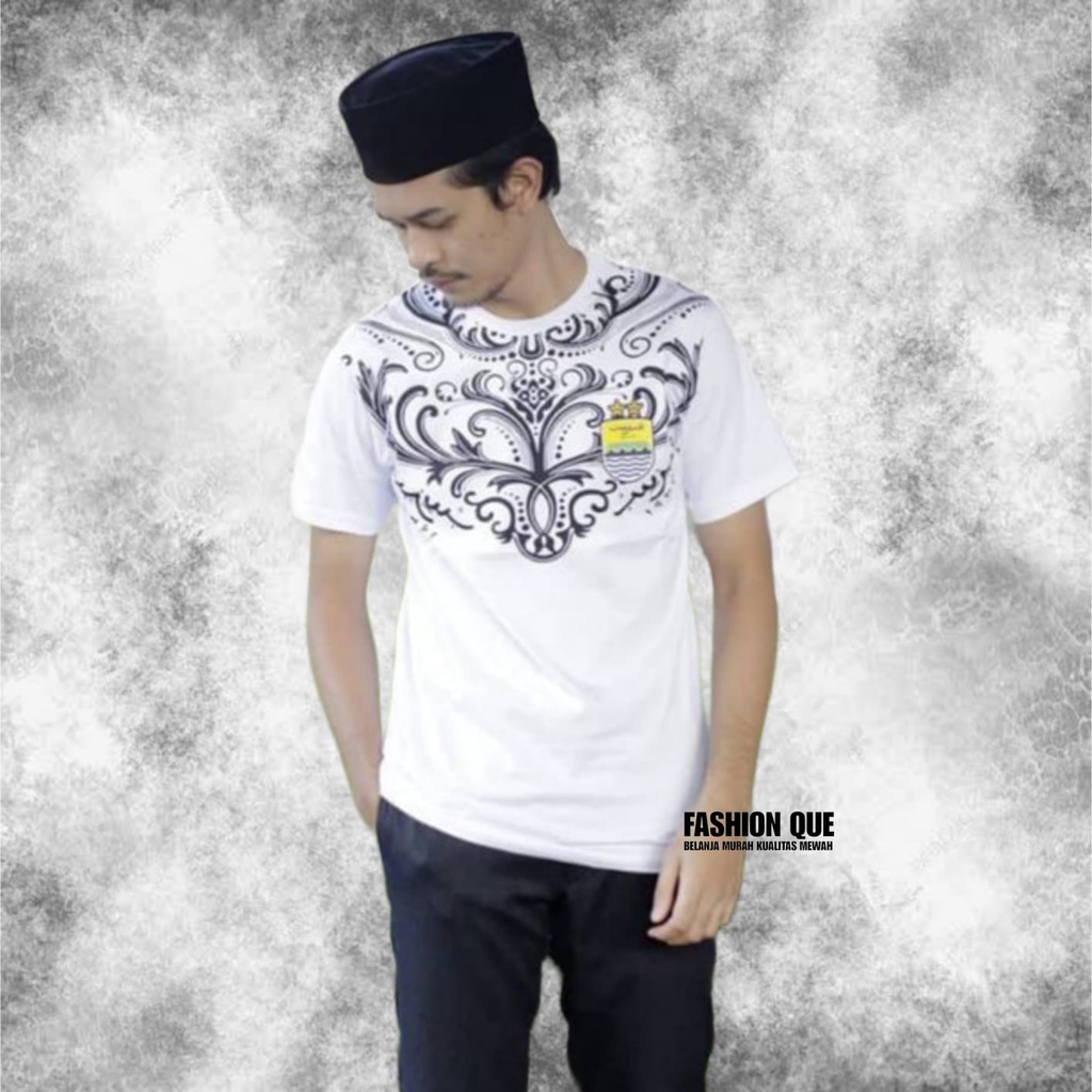 KAOS PERSIB MOTIF KOKO MUSLIM LENGAN PENDEK KATUN COMBAT ORIGINAL BLUE SQUAD TERBARU BAJU PERSIB PRI