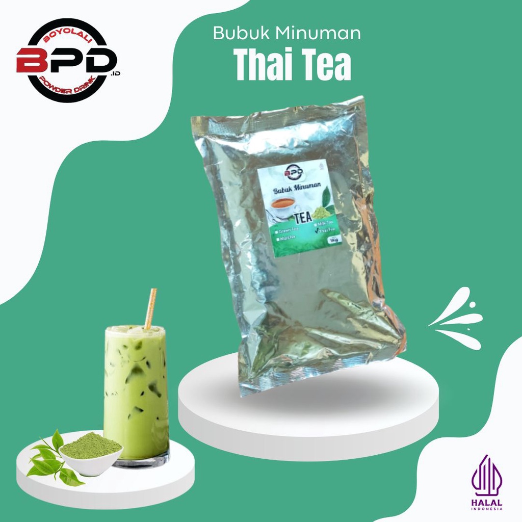 BUBUK MINUMAN RASA TEH 1KG / SERBUK MINUMAN RASA THAI TEA / BUBUK MINUMAN ANEKA RASA / BUBUK MINUMAN