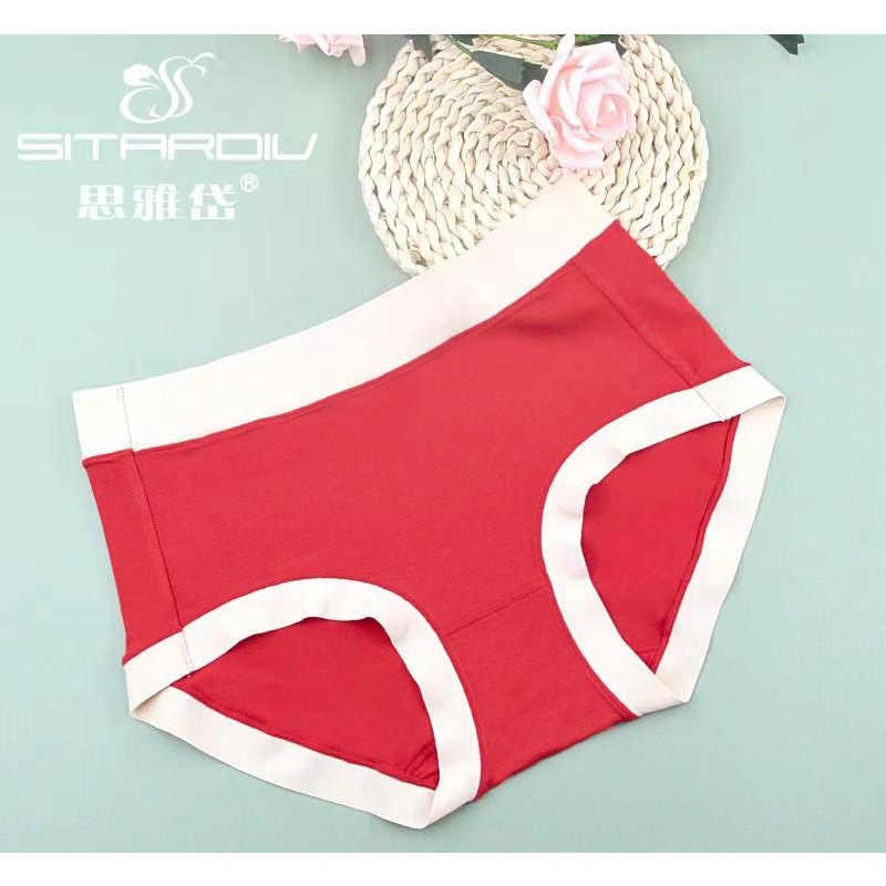 [CUCI GUDANG]#35144 Celana dalam wanita List Putih bahan katun lembut premium seamless soft CD cewe nyaman dipakai halus  elastis awet adem underwear hingga pinggangpolos celana renda motif woman under wear kolor bahan adem nyaman digunakan