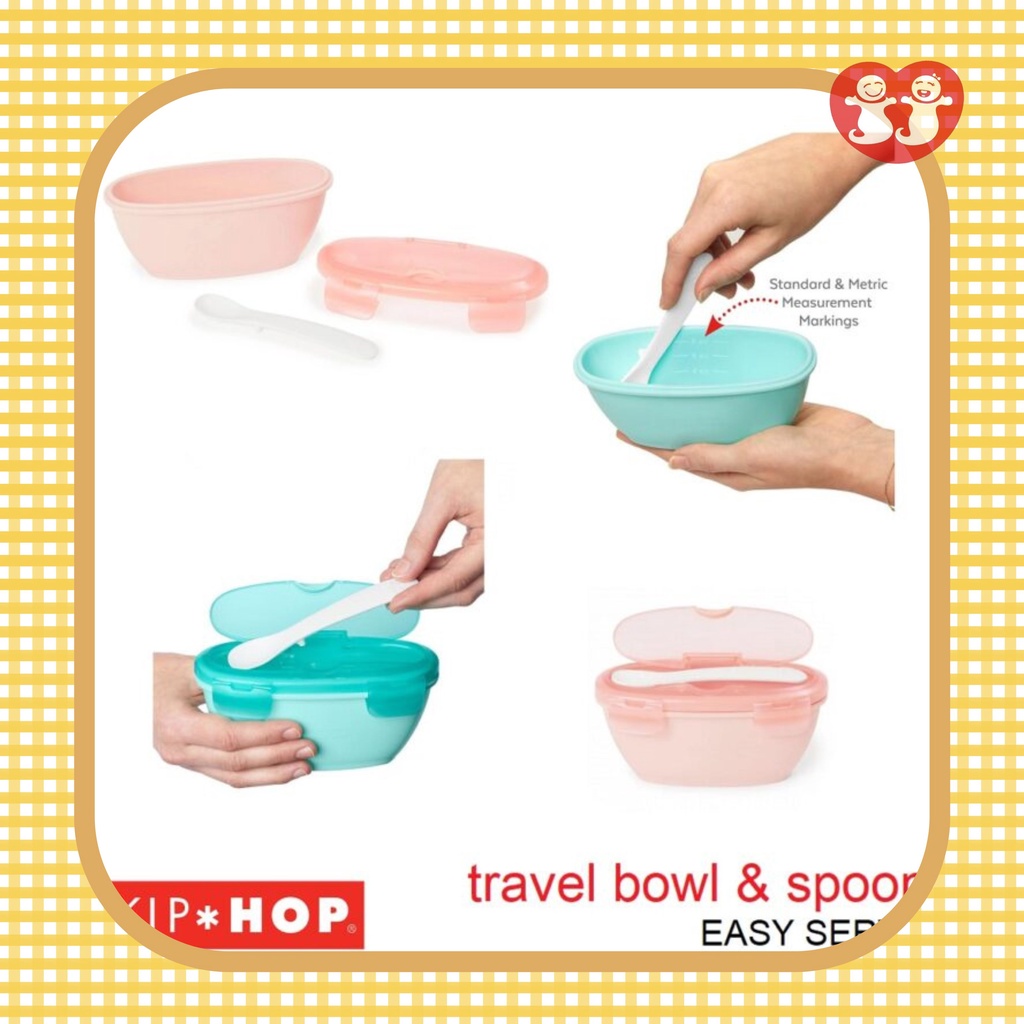 Skiphop Easy-Serve Travel Bowl &amp; Spoon