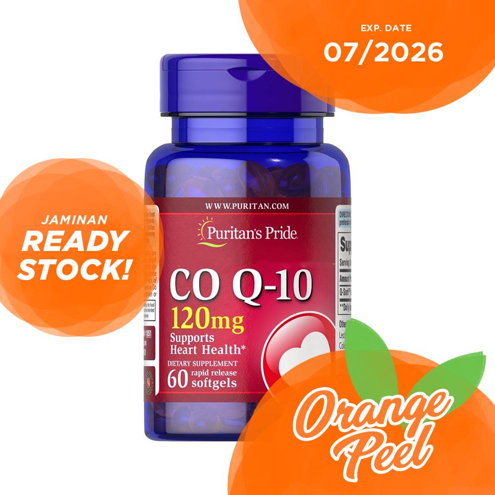 Puritan Q-SORB CO Q-10 CoQ10 120 mg 60 Softgels