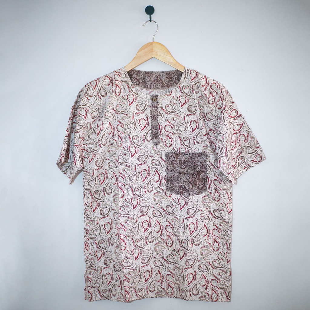 Kemeja Pendek Pria Katun Jepang