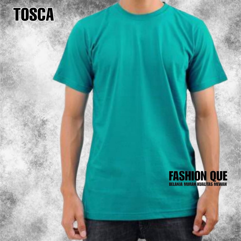 KAOS POLOS COMBAT 30S TOSCA LENGAN PENDEK UNISHEX PAKAIAN DISTRO CEWE COWO ATASAN BAJU POLOS KATUN P