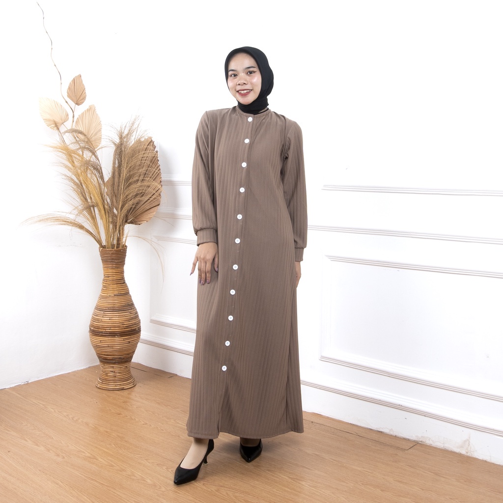 ZASKIYA - Tammy Long Dress Wanita Baju Lebaran 2023