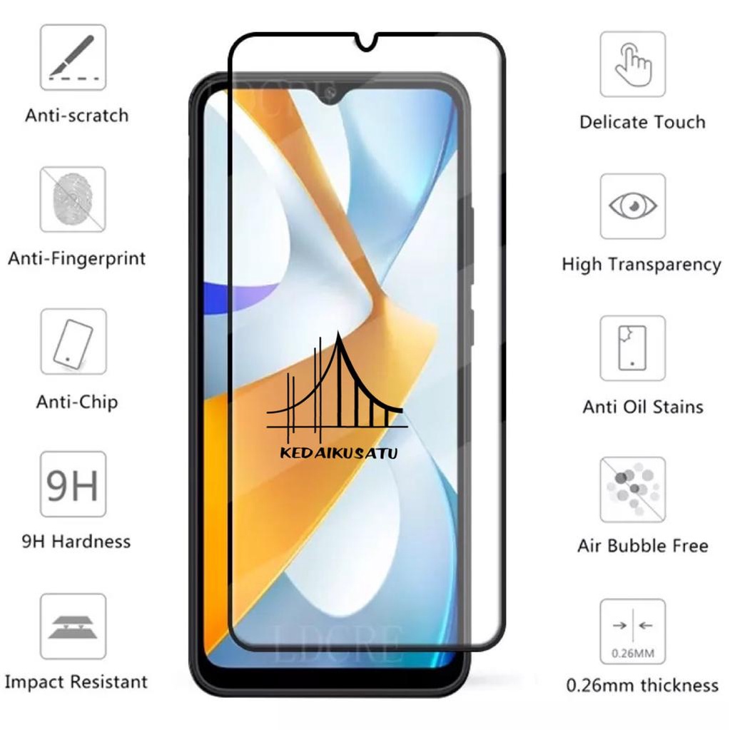 Samsung A14, A14 5G, M14 Tempered Glass Anti Gores Samsung A14, A14 5G, M14