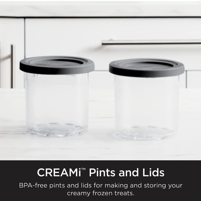 Ninja Creami Replacement Tubs 47Ml Ninja Ice Cream Tub