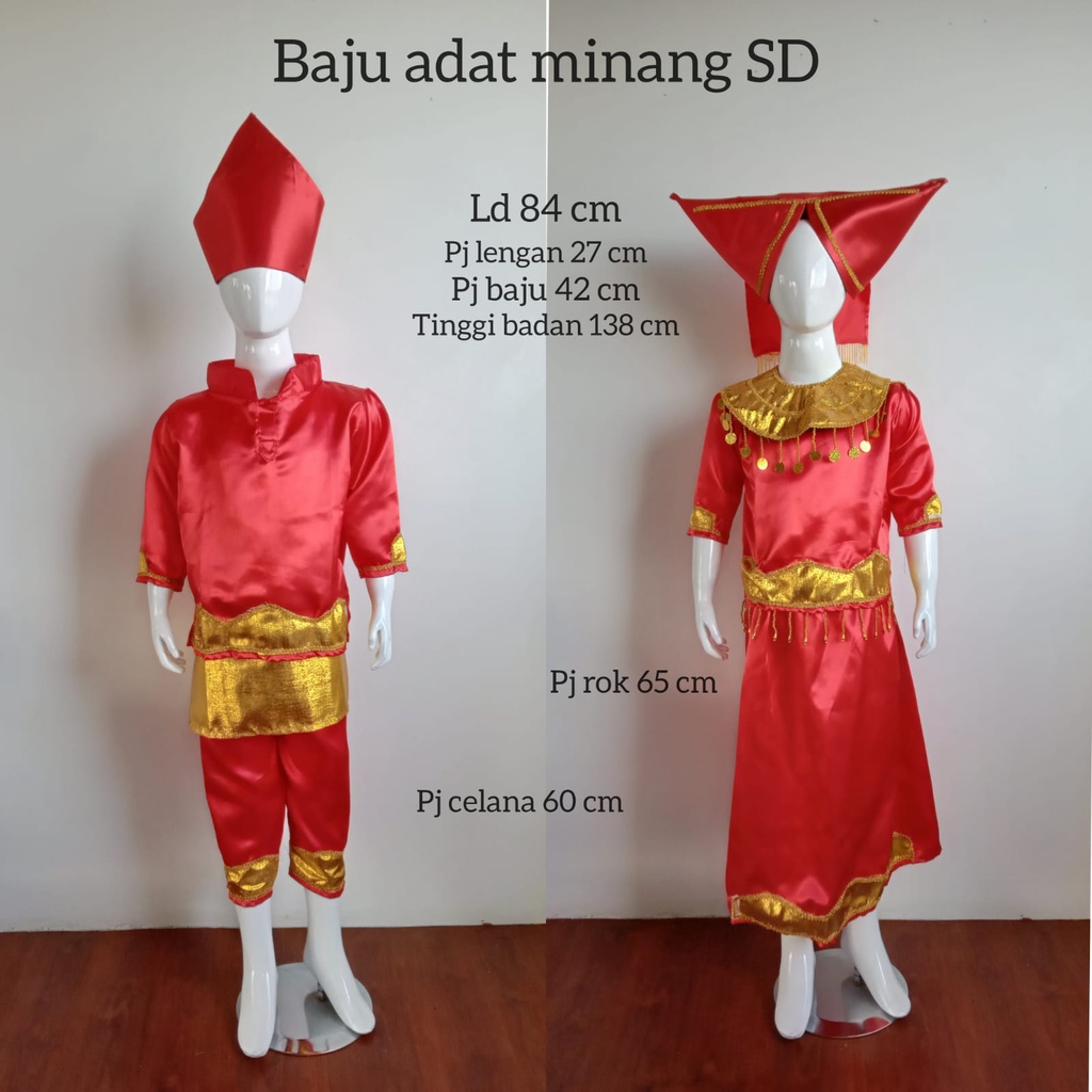 Setelan baju adat anak minang/ baju adat/minang anak