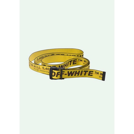 Terlaris Off White Industrial Belt Yellow/Black/Red