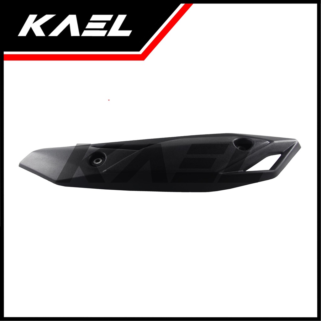 Cover Knalpot Honda Beat New FI-F1-Street eSP 2016-2017-2018-2019 Polos Hitam Tutup-Tameng-Pelindung Kenalpot-Muffler-Exhaust