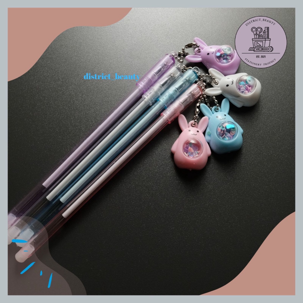 

PULPEN GANTUNGAN BUNNY MANIK GENDUT PEN GEL GANTUNG KELINCI GLITTER MANIK LUCU ALAT TULIS SEKOLAH TERMURAH PEN GEL GANTUNG GEMES