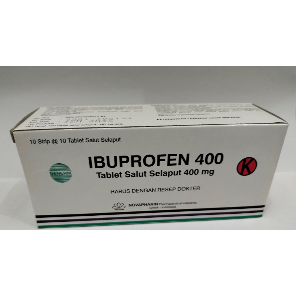 Ibuprofen 400mg Strip 10 Tablet