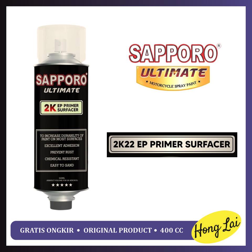 Sapporo Ultimate 2K22 Epoxy Primer Surfacer Epoxy 2K Sapporo 250ml