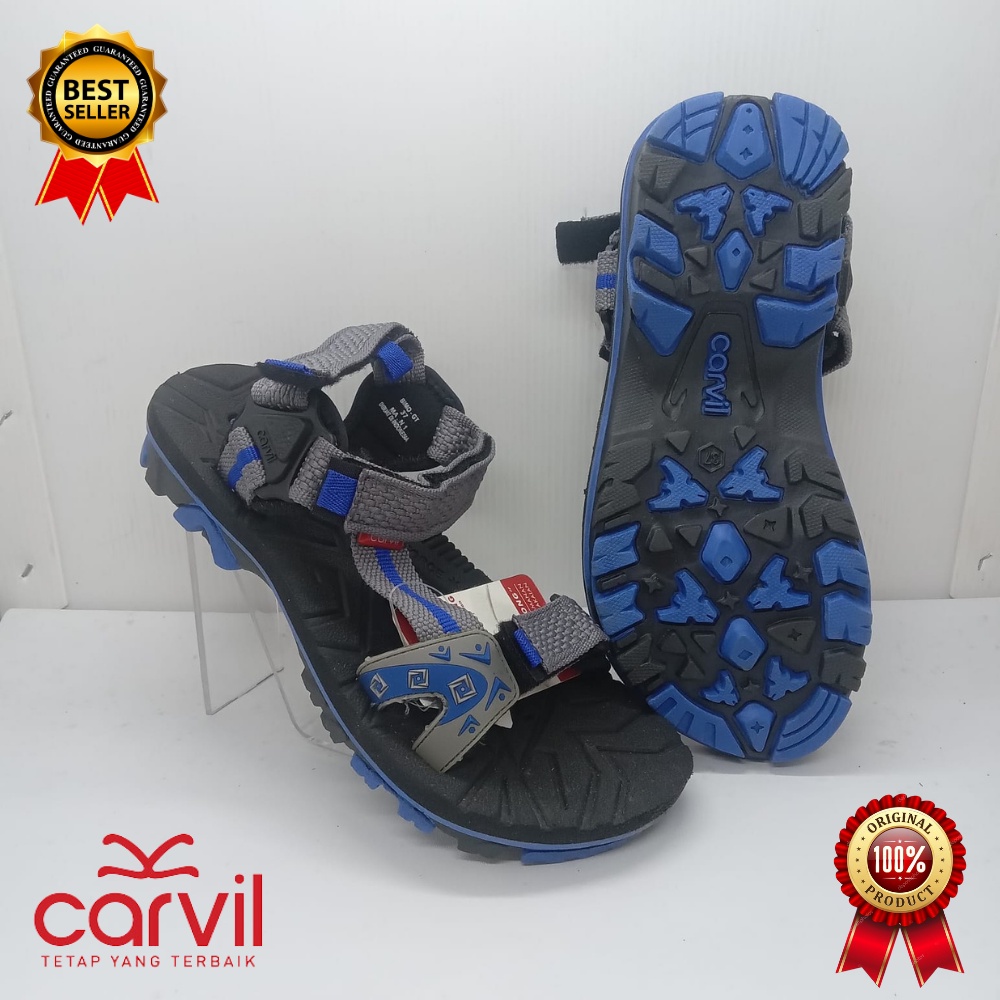 Sandal Gunung JR Carvil Bimo GT Grey.Sandal Gunung Original Carvil