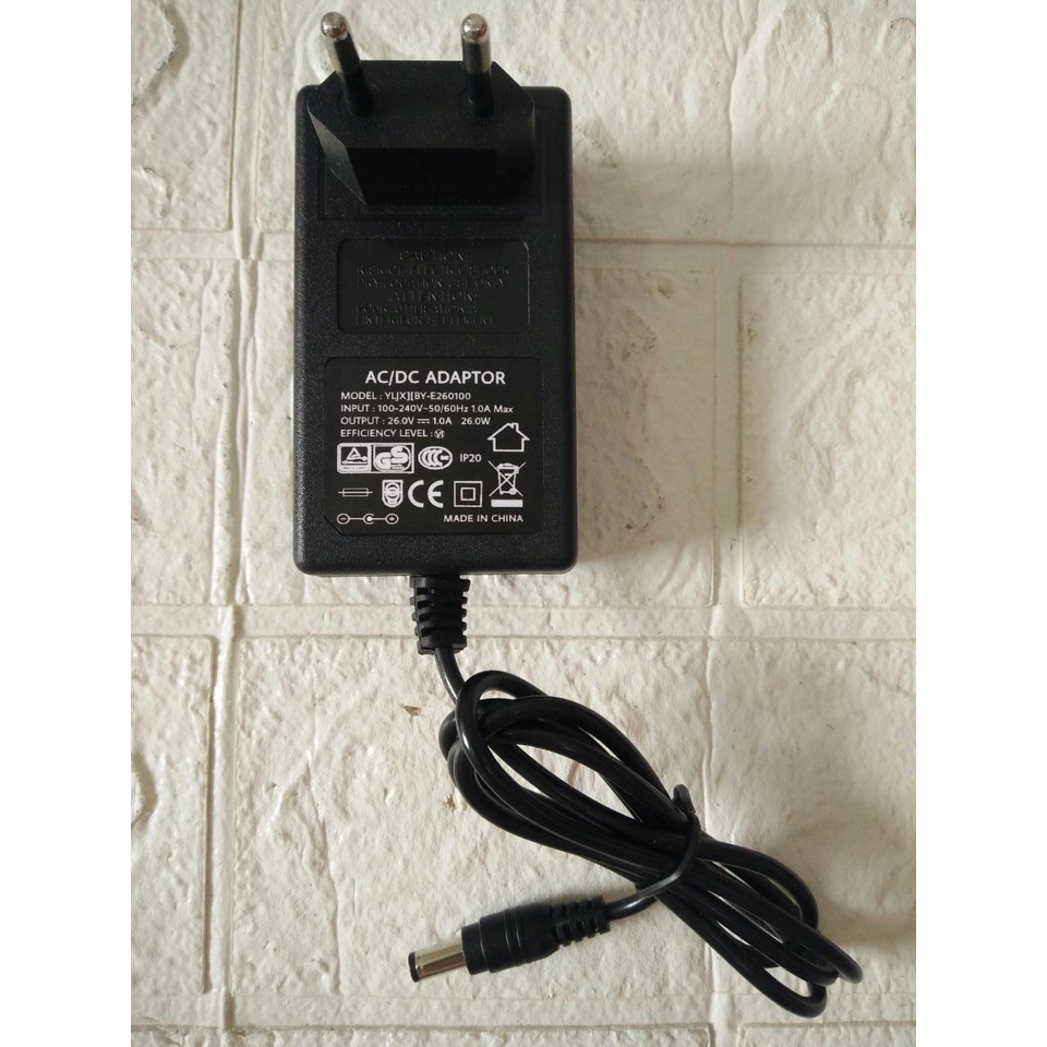 AC/ DC ADAPTER 26V 1A model : YLJX][BY-E260100