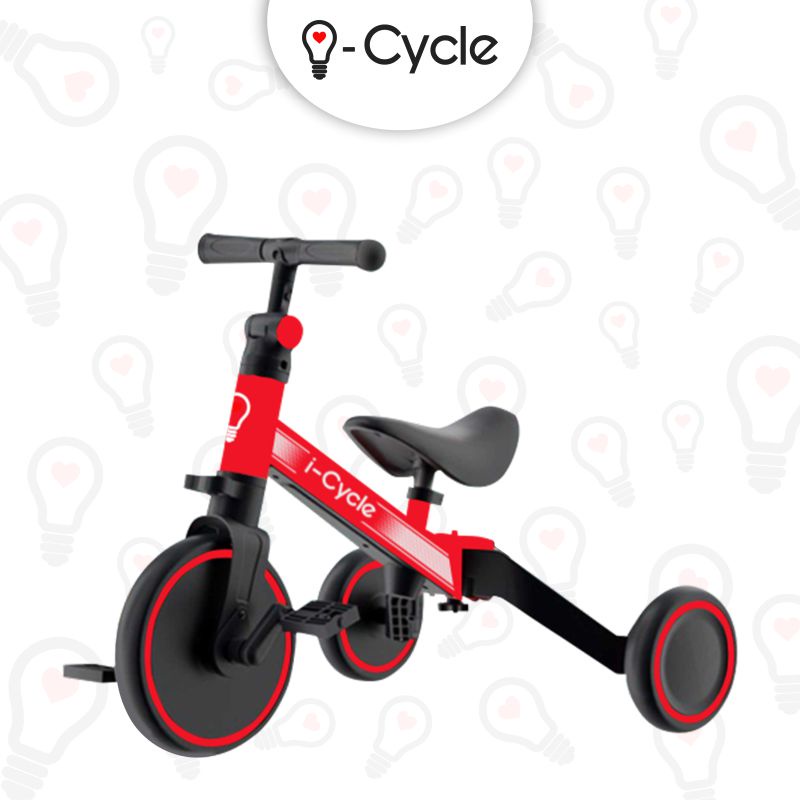 iCycle BUGSY + 2 in 1 | Sepeda Roda Tiga | Balance Bike | Push Bike