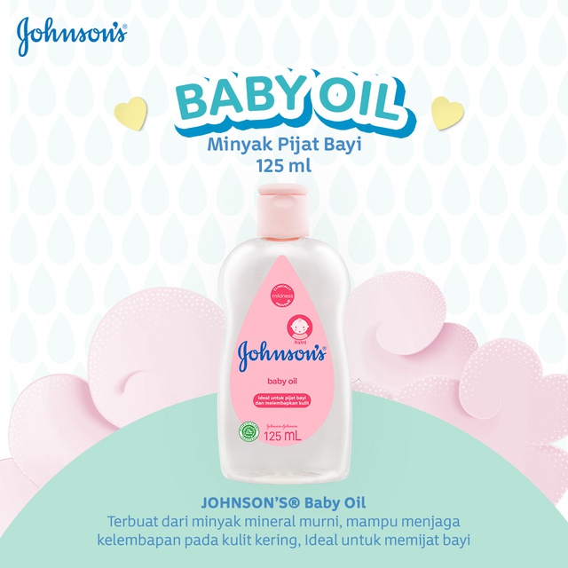 JOHNSON'S Baby Oil 50ml 125ml | Perawatan Kulit Bayi