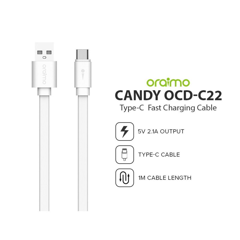 KABEL ORAIMO OCD-C22 TYPE-C | Kabel Data Oraimo Fast Charging