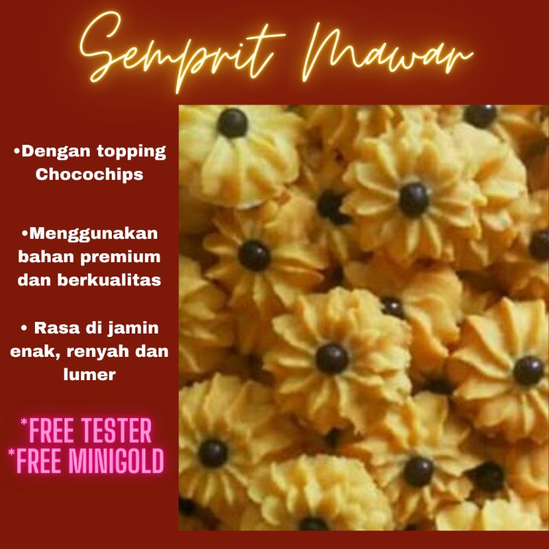 

Kue Kering Semprit chocho chips / Kue kering Mawar / Kue kering murah / Kue kering Dahlia / Hampers