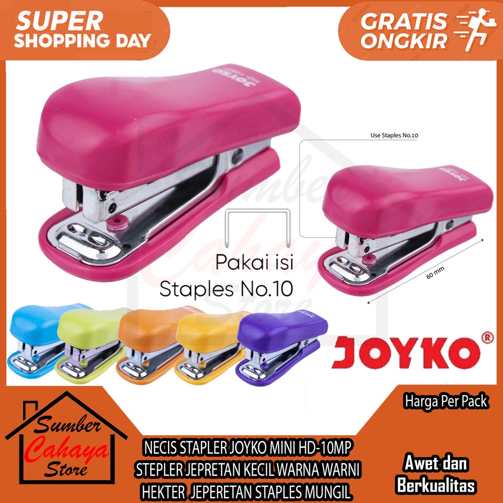 

Stapler Stepler Jepretan Joyko Hd 10mp Kecil 1 Pak Mini Hekter Warna Staples Steples Tangan Joiko Pendek Alat Strapler Hecter Kertas Plastik Jekrekan Ceklekan Pengokot Kokot Pemaut Necis Setepler Seteples Jepit Penjepit