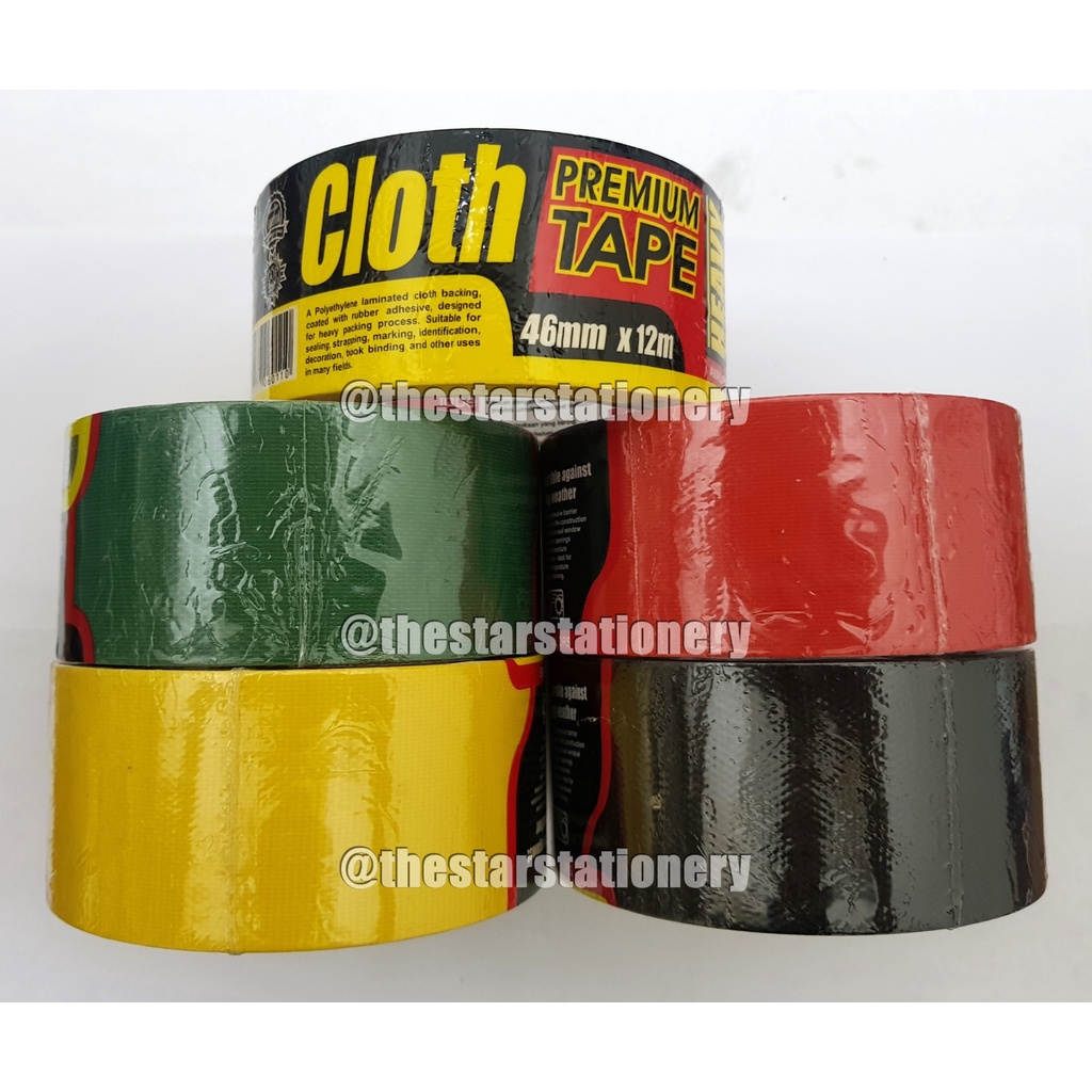 

(1 Biji) Cloth Tape Nachi 2 inch x 12 meter / Lakban Kain Nachi 46 mm x 12 meter