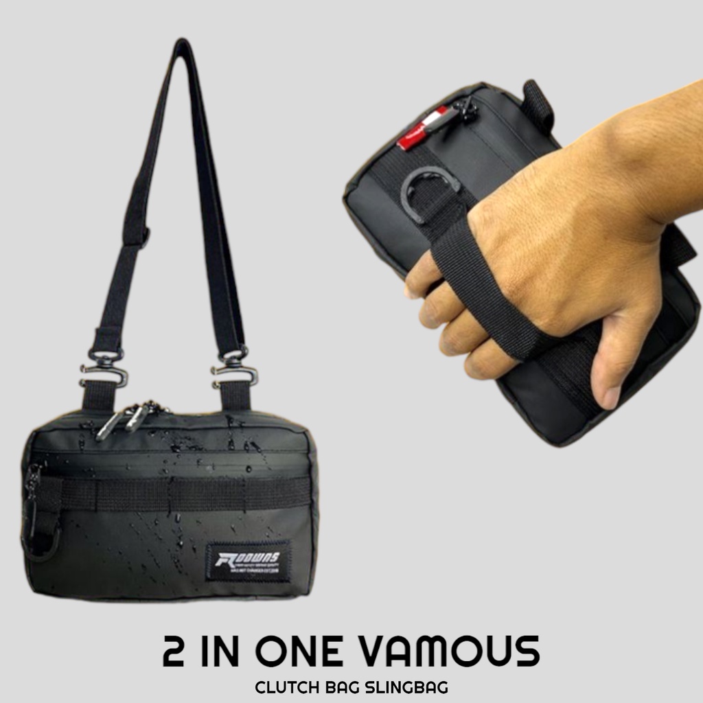 Tas Selempang Pria Anti Air Sling Pouch Wallet Waterproof Sling Bag Pria Anti Air Tas Distro Pria Vamous