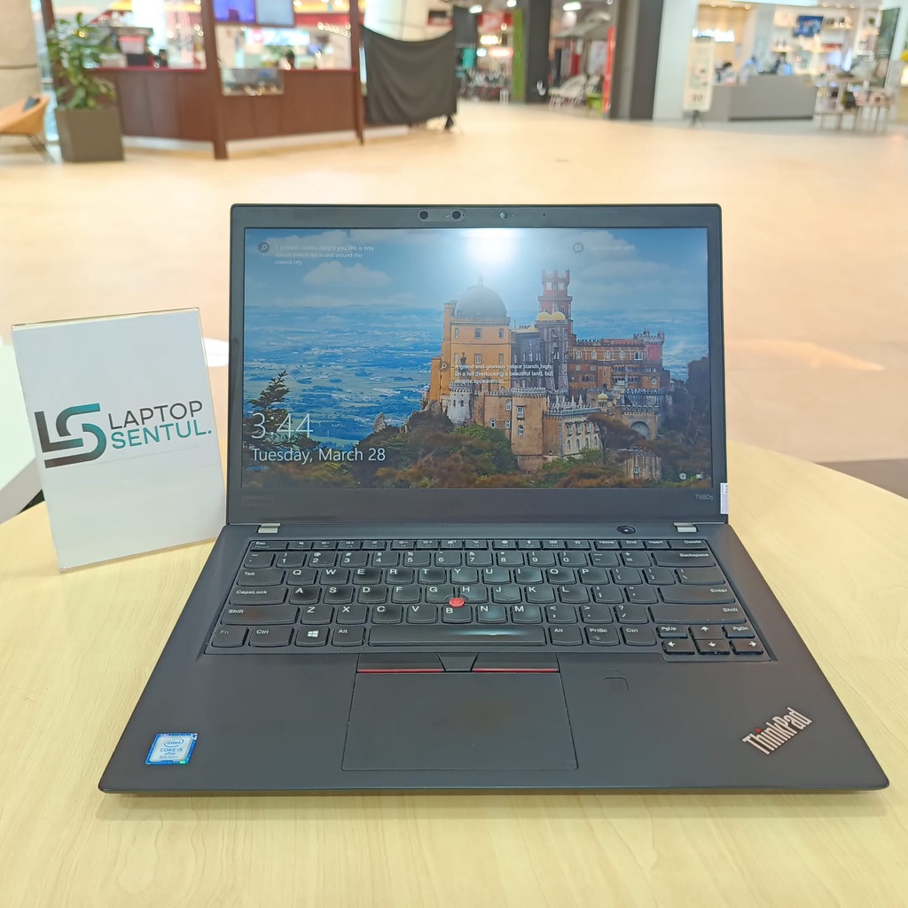 LAPTOP MURAH LENOVO THINKPAD T480S INTEL CORE i5 8350U 8GB SSD 256GB 14.0&quot; FHD WIN10PRO BLACK SECOND