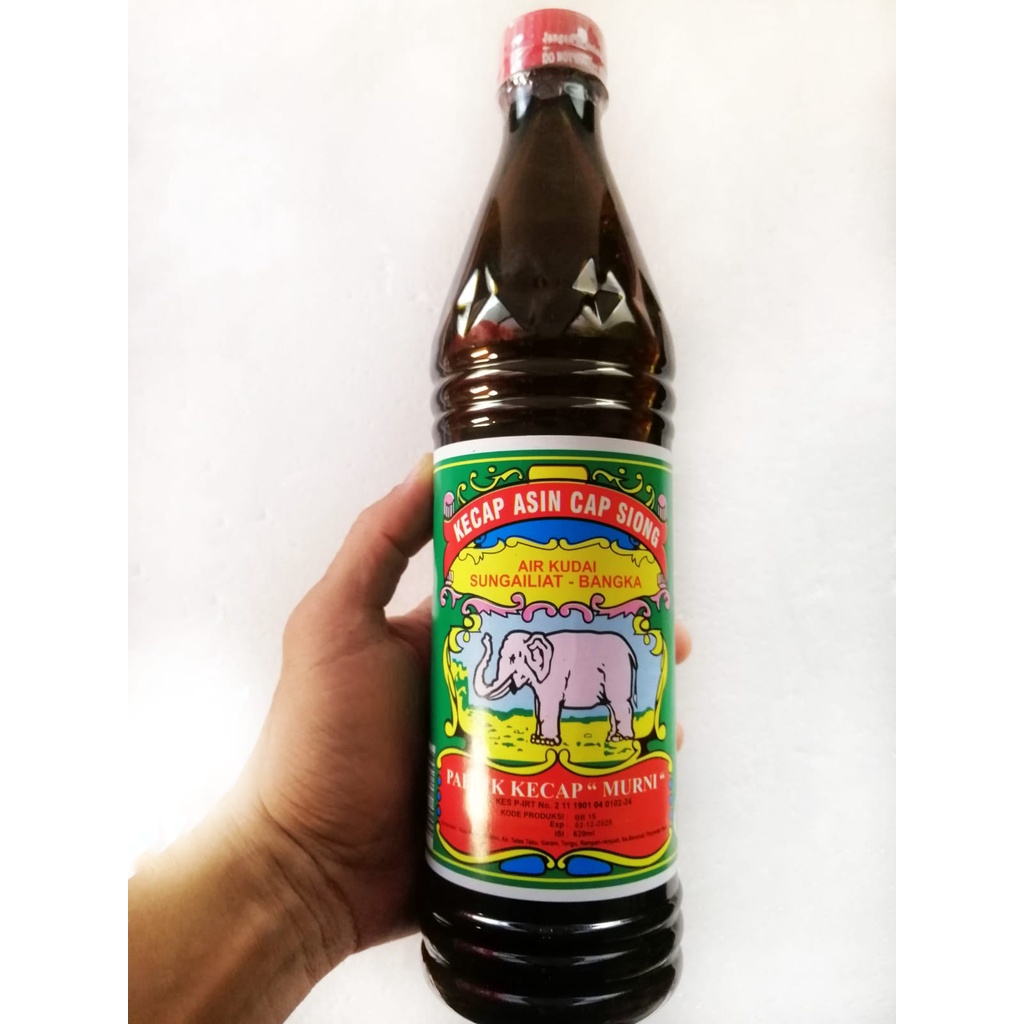 

KECAP ASIN BANGKA CAP SIONG / CAP GAJAH 620 ML BOTOL PLASTIK