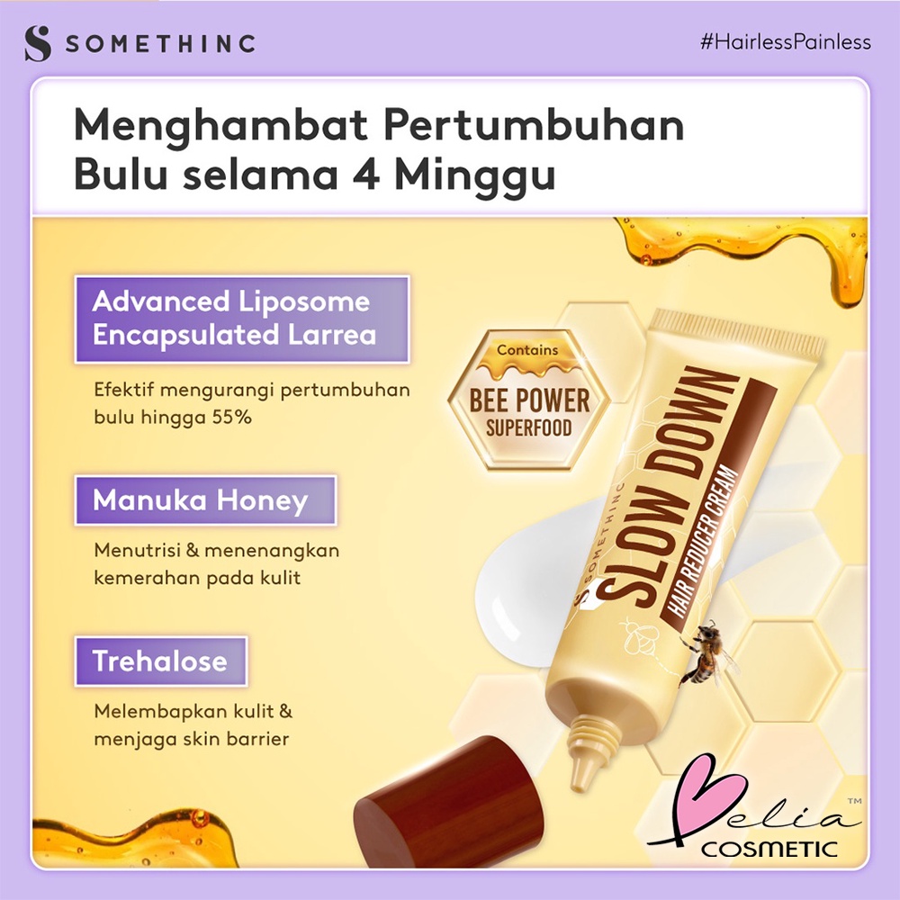 ❤ BELIA ❤ SOMETHINC Manuka Sugar Wax Home Kit (Waxing Natural untuk Tubuh) 200gr | Hair Recuder Cream 30gr | BPOM