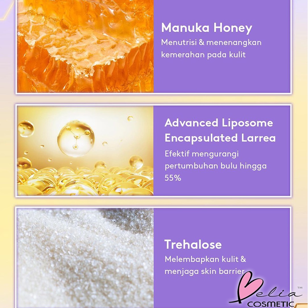 ❤ BELIA ❤ SOMETHINC Manuka Sugar Wax Home Kit (Waxing Natural untuk Tubuh) 200gr | Hair Recuder Cream 30gr | BPOM