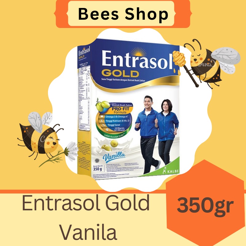 

ENTRASOL GOLD SUSU TINGGI KALSIUM 350 GR RASA ORIGINAL - VANILLA
