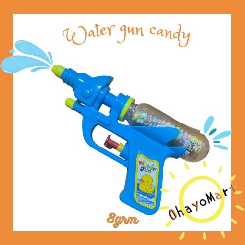 

Juqi Water Gun Candy / Mainan Pistol Air isi permen aneka rasa 8grm
