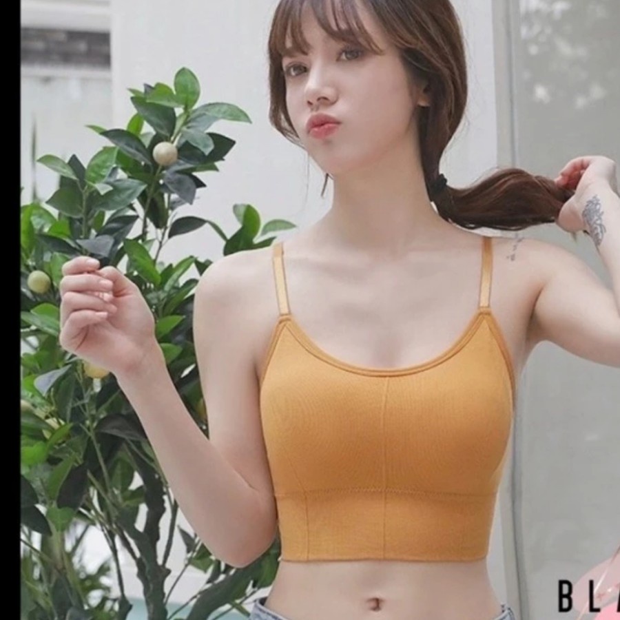 Bra Baju Crop Top BH Korea Wanita Style Lembut Dalam A