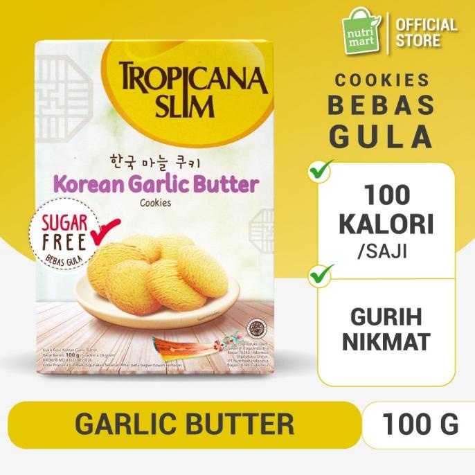 

Tropicana Slim Korean Garlic Butter Cookies (5 Sch) - Snack Bebas Gula