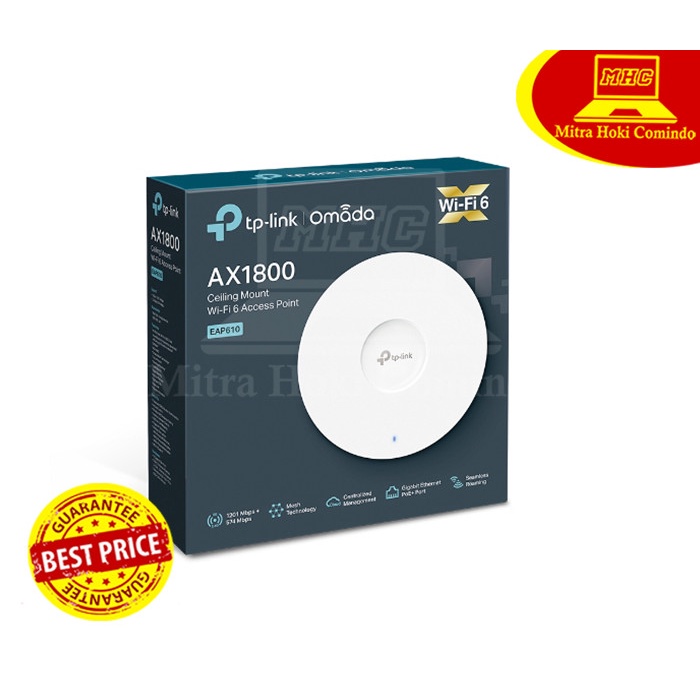 TP-Link EAP610 AX1800 WiFi 6 Gigabit Wireless Access Point EAP 610