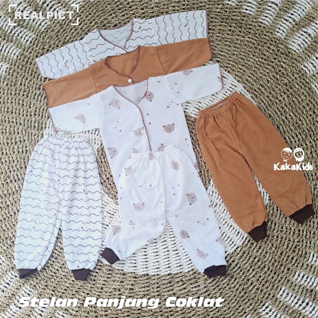 Baju Bayi Baru Lahir Stelan - Motif Netral, Simple, Elegan dan Kekinian