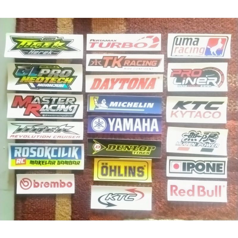 7PCS STICKER STIKER RACING MOTOR