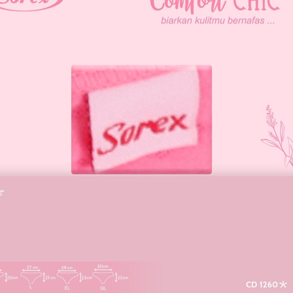 CD 1260 SOREX - CELANA DALAM SOREX 1260 - CD SOREX KATUN 1260 - Celana Dalam Wanita CD Sorex 1260 COD Sorex CD Basic Wanita Midi Comfort Chic Adem Lembut Pori-pori CD 1260SOREX 1260 COMFORT CHIC - CD CELANA DALAM WANITA BREATHABLE / BERPORI - ARA98STORE